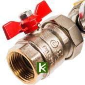 Коллектор для теплого пола с вентилями 9 выходов STOUT SMB 0468 000009